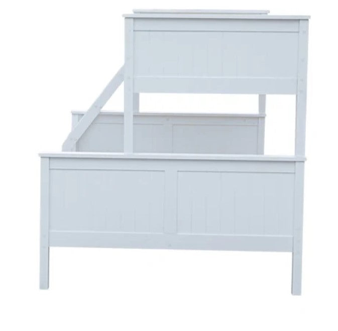 Milly Bunk (D+S) White with Mattresses