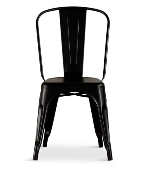 Eko Black Dining Table with Metal chairs