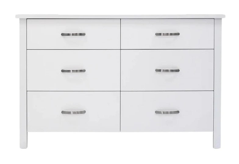 Patty 6 Drawer Dresser White
