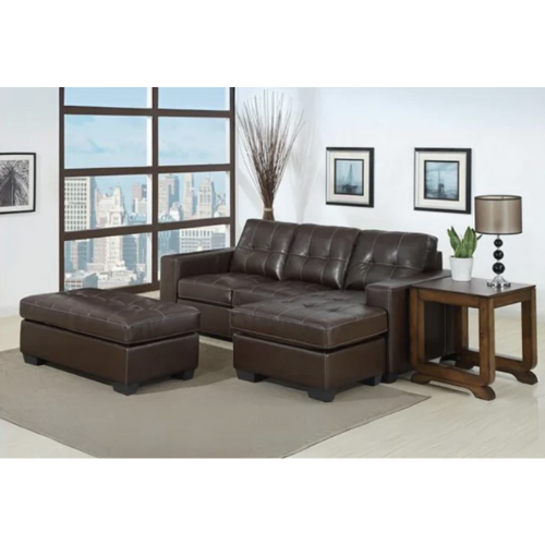 Jessica Corner Lounge Suit (Dark Brown)