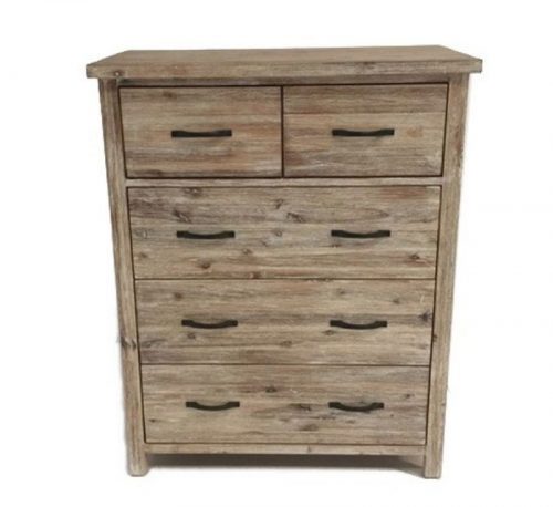 Ballman Acacia 5 Drawer Tallboy