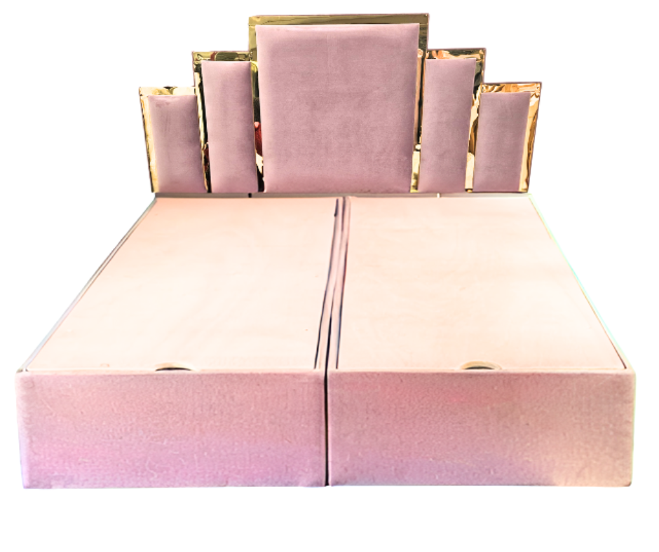 Plush Violet Customized Storage Bed Frame