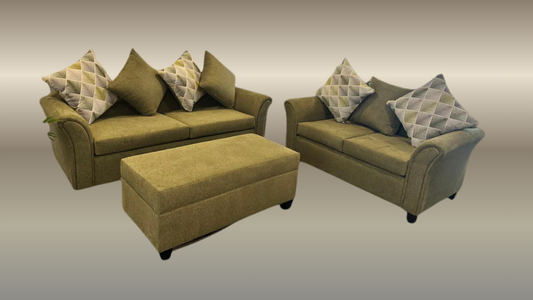 Zest Sofa 3 + 2 Seater (Olive)