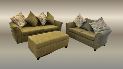 Zest Sofa 3 + 2 Seater (Olive)