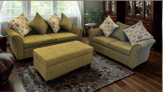 Zest Sofa 3 + 2 Seater (Olive)