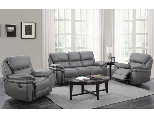 Moy Recliner Suite Grey