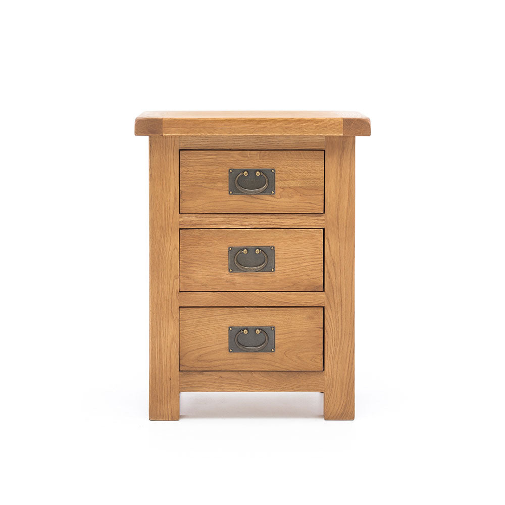 Samuel 3 Drawer Bedside Table