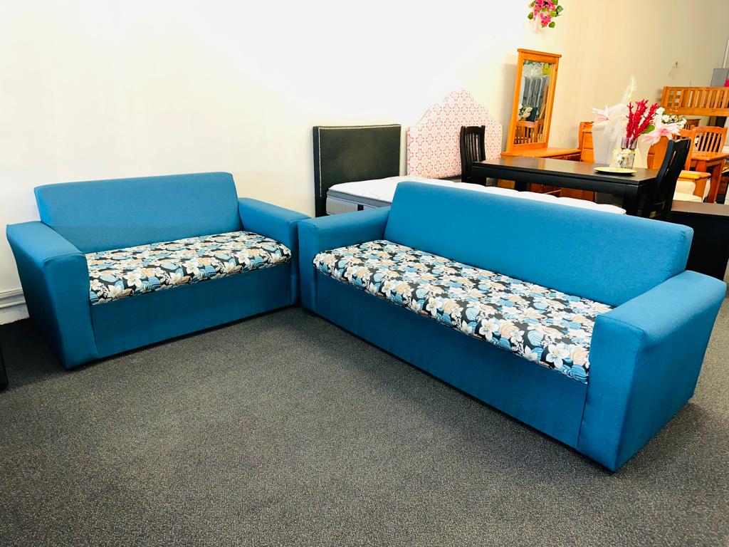 Hawai blue 3 + 2 seater sofa
