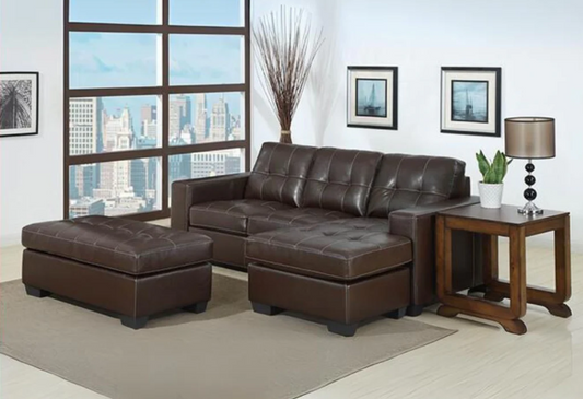 Jessica Corner Lounge Suit (Dark Brown)