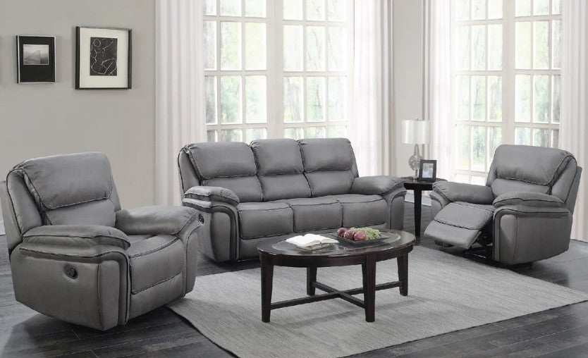 Moy Recliner Lounge Suite - Grey