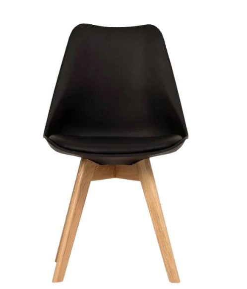 Sia Dining chair - Black / White