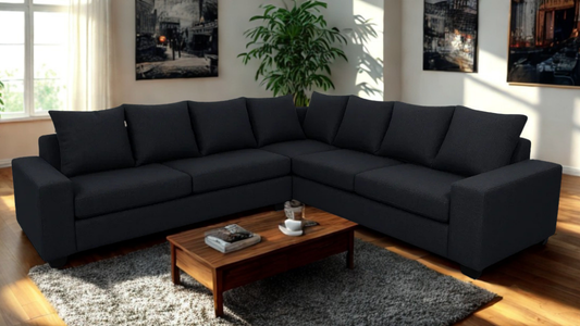 Ashlee Corner Sofa (Charcoal Grey)