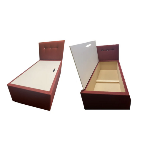Customized "Rubie" Box Storage Bed with Headboard