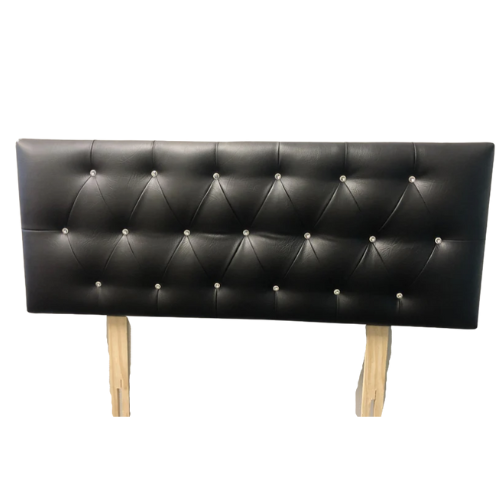 Diamente Black Queen Headboard