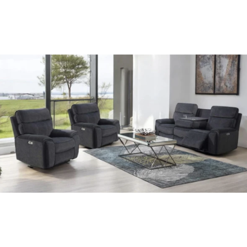Little Raven Recliner-Power USB Lounge Suite
