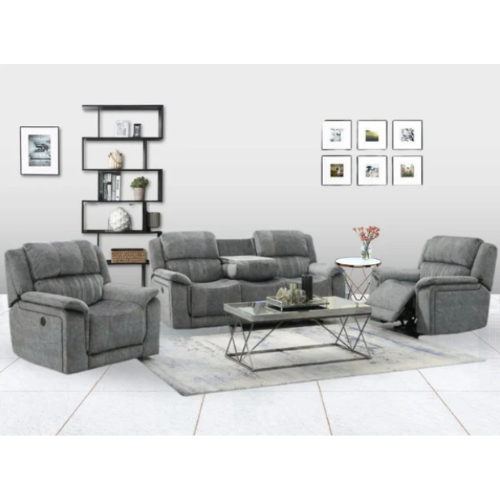 Moy Recliner Lounge Suite - Grey