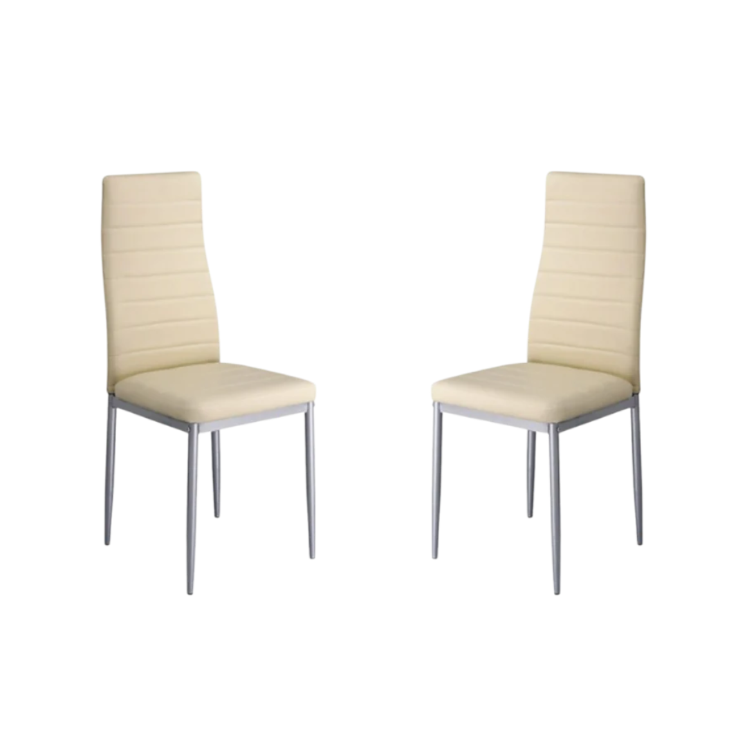 Urban Gloss Dining Chair Black/Beige