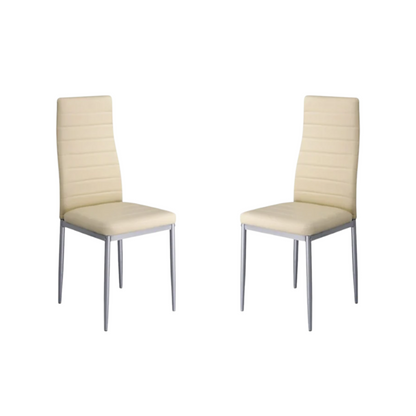 Urban Gloss Dining Chair Black/Beige