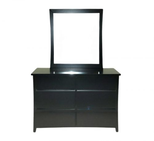 Paiden 6 Drawer Dresser Black