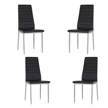 Urban Gloss Dining Chair Black/Beige