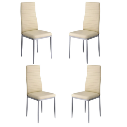 Urban Gloss Dining Chair Black/Beige