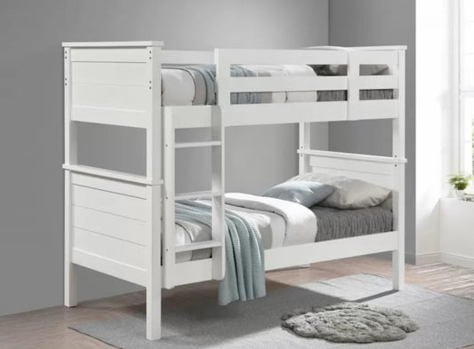 Charlie | Rubberwood | Single Bunk Bed | 2 FREE Mattress