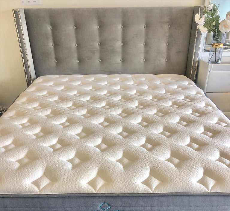 Queen Winger Headboard with Bed Base