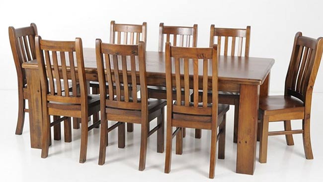 Felton 2.1m Dining table 8 Chairs