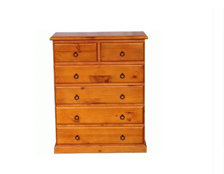 Susan 6 Drawer Tallboy Pine