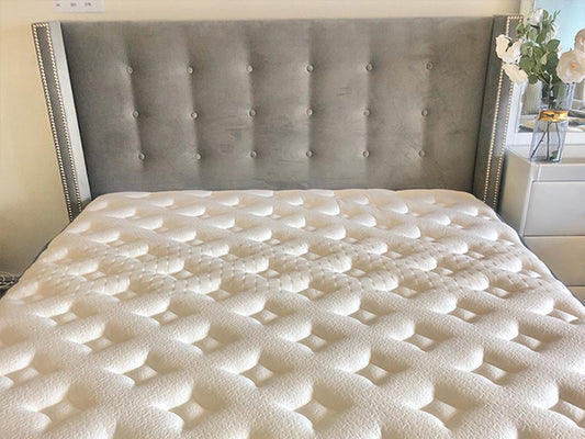 Queen Winger Headboard with Bed Base